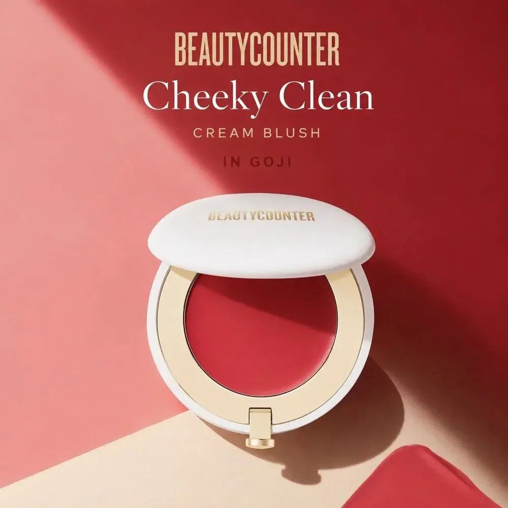 Beautycounter Cheeky Clean Cream Single Blush Goji .15 Oz.New In Box